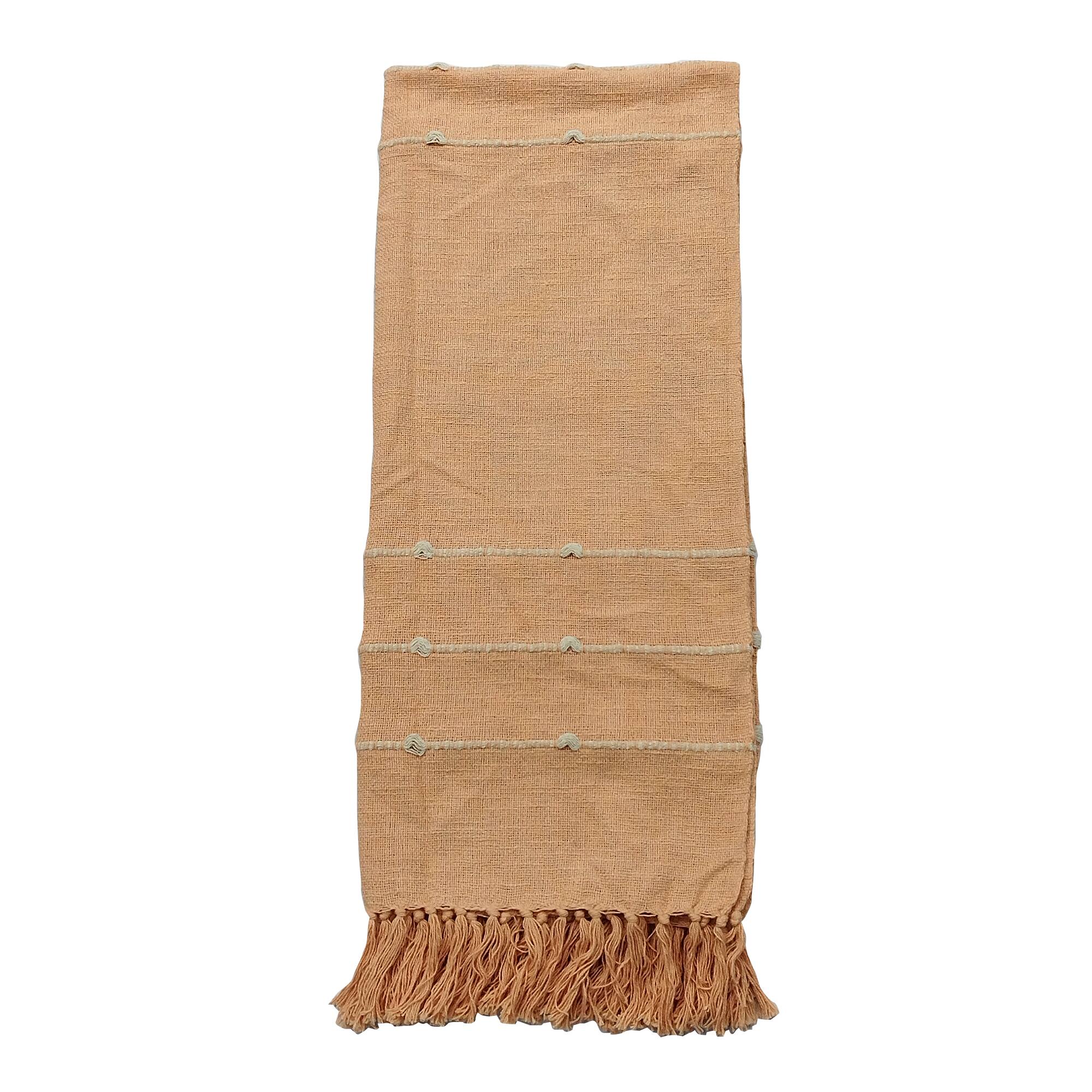 50" x 60" Peach Throw Blanket with Fringe by Ashland®